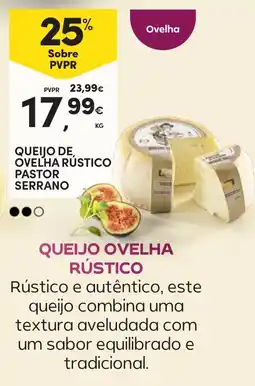 Continente Queijo de ovelha rústico pastor serrano promoção