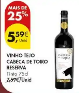 Pingo Doce vinho tejo cabeça de toiro reserva promoção