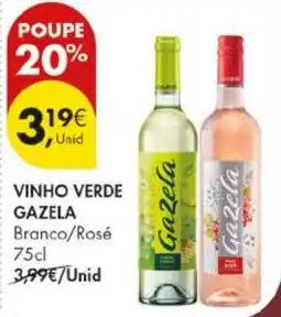 Pingo Doce vinho verde gazela branco/rosé promoção