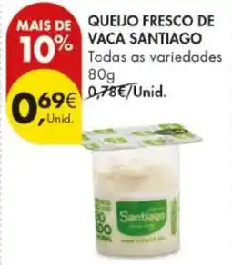 Pingo Doce Queijo fresco de vaca santiago promoção