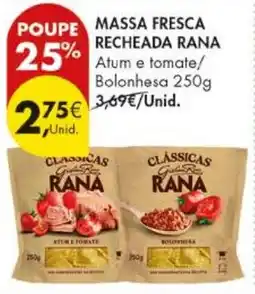 Pingo Doce Massa fresca recheada rana promoção