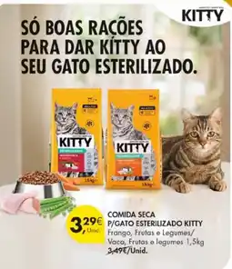 Pingo Doce comida seca p/gato esterilizado kitty promoção
