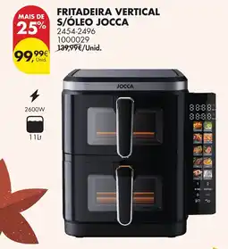 Pingo Doce fritadeira vertical s/óleo jocca promoção
