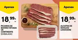 Continente Picanha de bovino fatiada ue continente (embalada) promoção