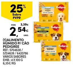Continente alimento humido p/ cão pedigree promoção