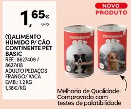 Continente Alimento Humido P/ Cão Continente Pet Basic promoção