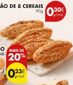 Pingo Doce Pão de 8 cereais promoção