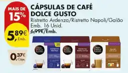 Pingo Doce cápsulas de café dolce gusto promoção