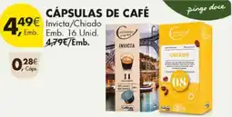 Pingo Doce cápsulas de café invicta/chiado promoção