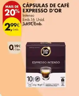 Pingo Doce cápsulas de café expresso d'or promoção