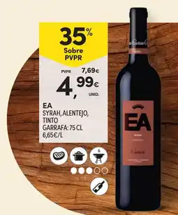 Continente ea syrah, alentejo, tinto promoção