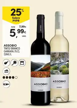 Continente Assobio tinto/branco promoção