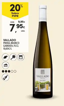 Continente Vallado prima branca promoção