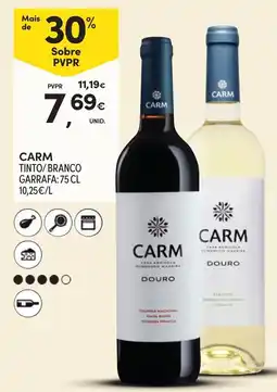 Continente Carm tinto/branco promoção