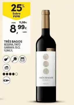 Continente Três Bagos Reserva, Tinto promoção