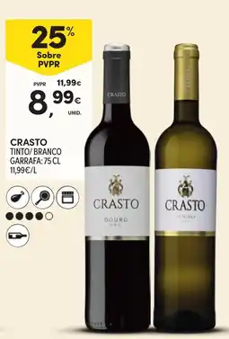 Continente Crasto tinto/branco promoção
