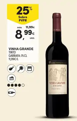 Continente Vinha Grande tinto promoção