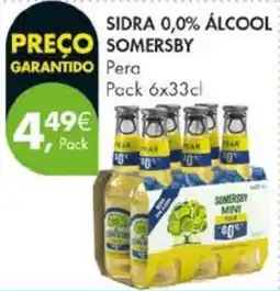 Pingo Doce Sidra 0,0% álcool somersby pera promoção