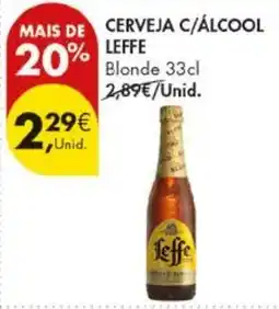 Pingo Doce cerveja c/álcool leffe blonde promoção