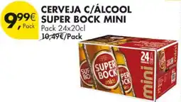 Pingo Doce Cerveja c/álcool super bock mini promoção