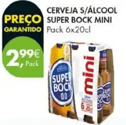 Pingo Doce Cerveja s/alcool super bock mini promoção