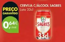 Pingo Doce Cerveja c/álcool sagres promoção
