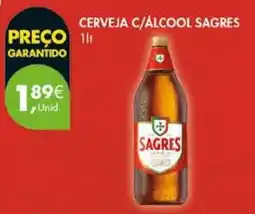 Pingo Doce Cerveja c/álcool sagres promoção
