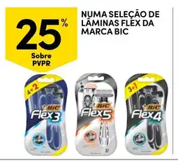 Continente Numa seleção de lâminas flex da marca bic promoção