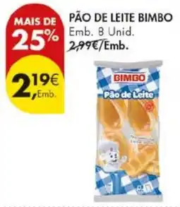 Pingo Doce Pão de leite bimbo promoção