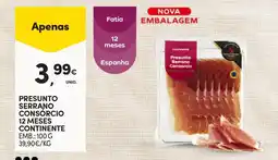 Continente Presunto serrano consorcio 12 meses continente promoção