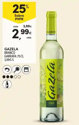 Continente Gazela branco promoção