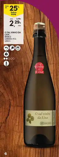 Continente O tal vinho da Lixa branco promoção