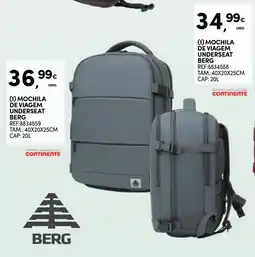 Continente Mochila de viagem underseat berg promoção