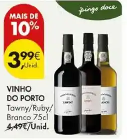Pingo Doce Vinho do porto promoção