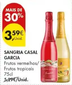Pingo Doce Sangria casal garcia promoção