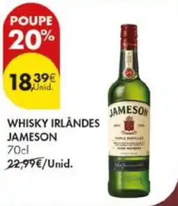 Pingo Doce Whisky irlandes jameson promoção