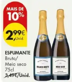 Pingo Doce Espumante bruto/meio seco promoção
