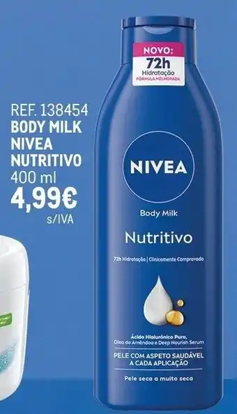 NIVEA body milk nutritivo