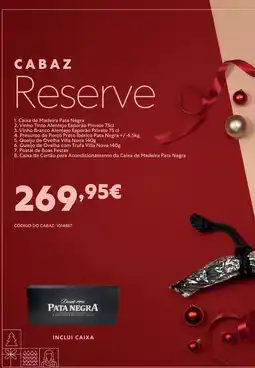 Recheio CABAZ Reserve promoção