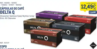 Cápsulas de café delta q