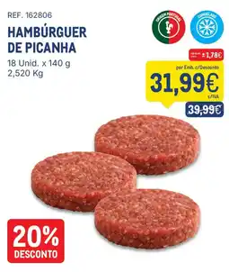 Makro Hambúrguer de picanha promoção