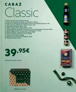Recheio Cabaz classic promoção