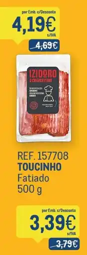 Makro Izidoro toucinho fatiado promoção