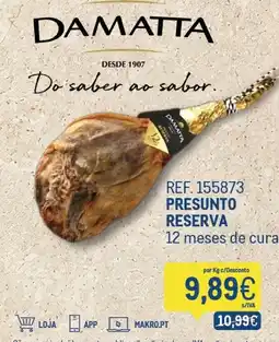 Makro Damatta presunto reserva promoção