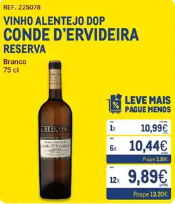 Makro vinho alentejo dop conde d'ervideira reserva promoção