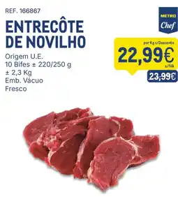 Makro Entrecôte de novilho metro chef promoção