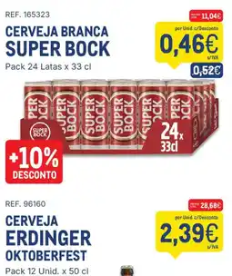Makro Cerveja branca super bock promoção