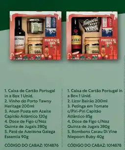 Recheio Caixa de cartão portugal in a box promoção