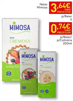 Recheio Natas Mimosa promoção