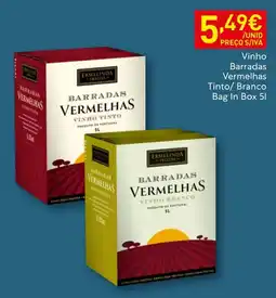 Recheio Vinho Barradas Vermelhas promoção
